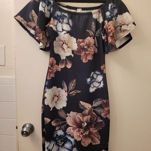 Fall Floral Dress